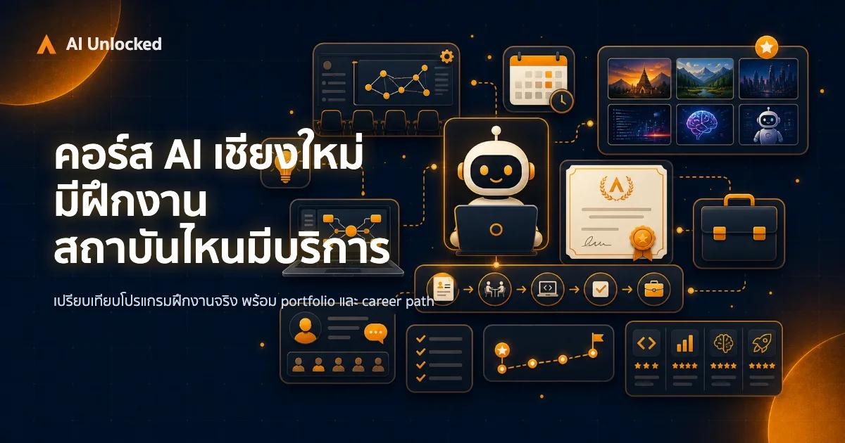 คอร์ส AI เชียงใหม่ ที่มีฝึกงาน — สถาบันไหนมีบริการ