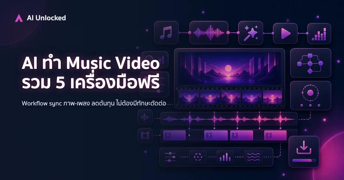 AI ทำ Music Video — รวม 5 เครื่องมือฟรี