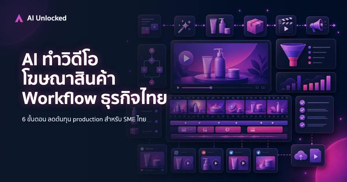 AI ทำวิดีโอโฆษณาสินค้า — Workflow จริงสำหรับธุรกิจไทย