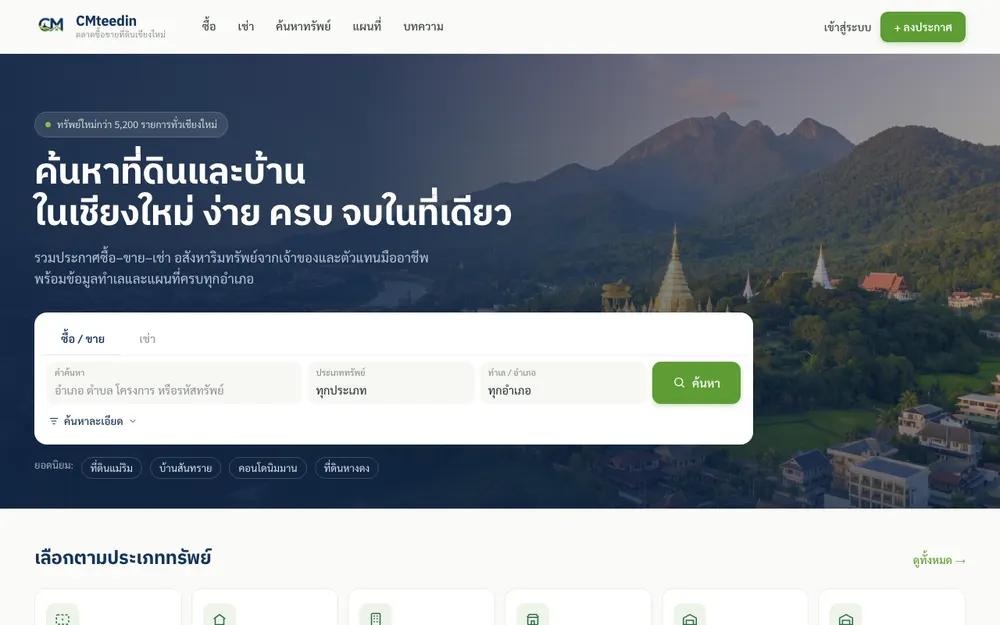 หน้าเว็บ CMteedin