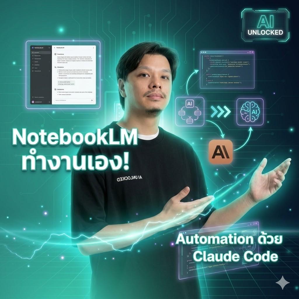 สร้างระบบใช้ NotebookLM แบบทำงานอัตโนมัติ