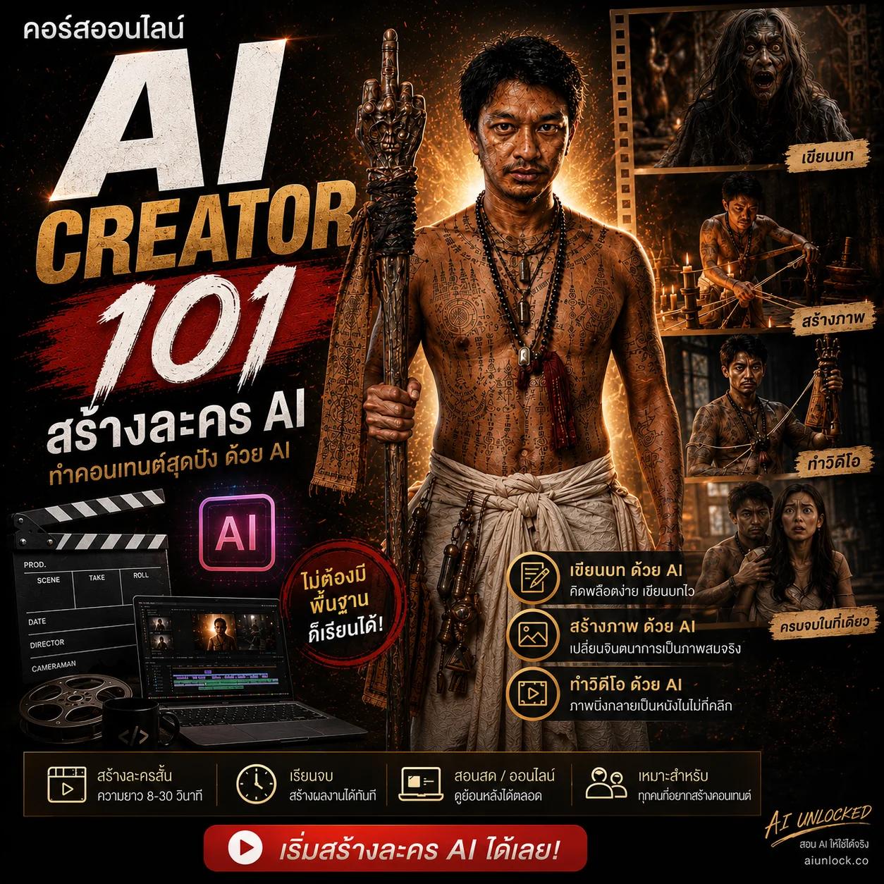 AI Creator 101 สร้างละคร AI