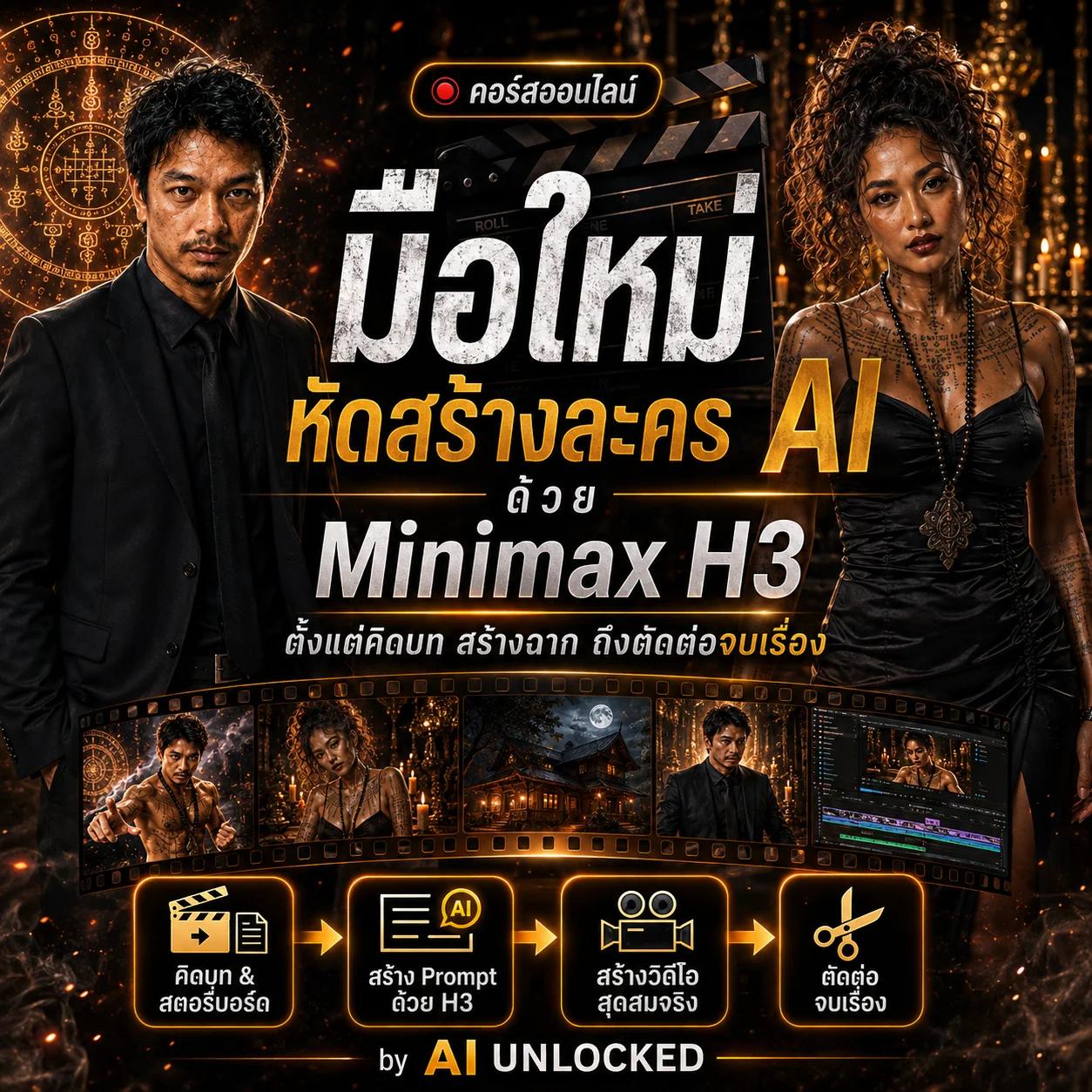 สร้างละคร AI แบบมืออาชีพด้วย Minimax H3