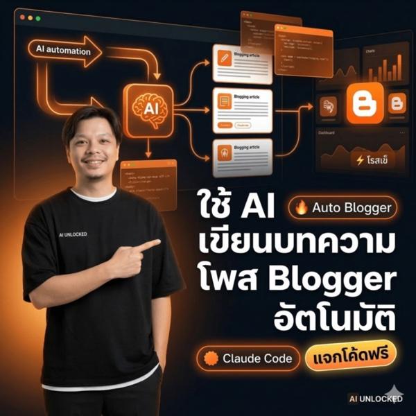 สร้างระบบโพส Blogger อัตโนมัติด้วย Claude Code