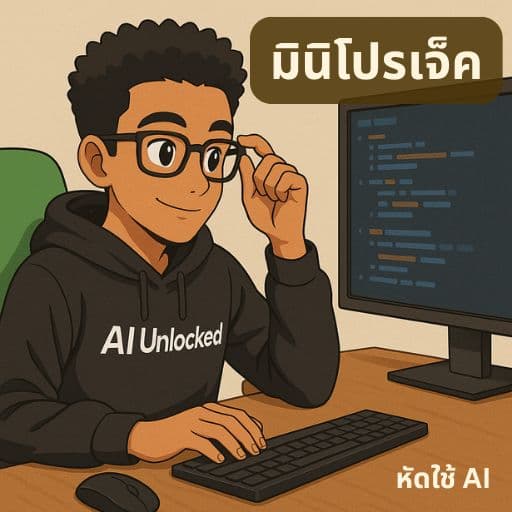 108 รวมมินิโปรคเจ็ค หัดทำง่ายๆเกี่ยวกับ AI (ฟรี)