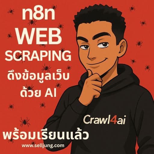 n8n Crawl4AI WEB Scraping ดึงข้อมูลเว็บอื่นมาใช้ด้วย AI