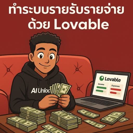 ใช้ Lovable + Supabase ทำเว็บระบบรายรับรายจ่ายแบบง่ายๆพร้อมเอาขึ้นโฮสจริง