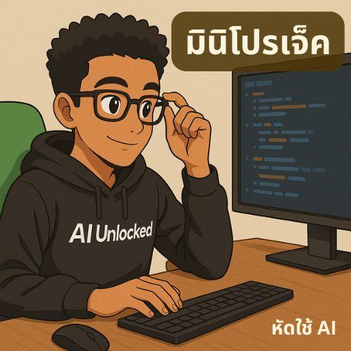 108 รวมมินิโปรคเจ็ค หัดทำง่ายๆเกี่ยวกับ AI (ฟรี)